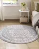 SONGMICS HOME Teppich rund, 120 cm d, Wohnzimmerteppich, Produktbild-Vorschau 1