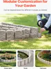 A collage of images showing modular garden edging being installed and used in different garden settings. Anteprima dell’immagine prodotto