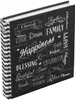 Album photo Jumbo, design typographique, 30x30 cm, noir, Voir les images du produit 1
