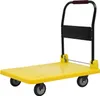 A yellow foldable platform trolley with black handle and wheels, shown against a white background. Náhled obrázku produktu