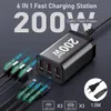 200W GaN snellader met EU-stekker – 6 poorten (3x USB-C + Productafbeelding-voorbeeld 7