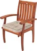 A wooden garden chair with a beige cushion. Náhled obrázku produktu