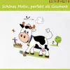 Baby Badewanne XXL 100 cm Funny Farm weiß mit Stöpsel Produktbild-Vorschau 2