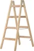 Hymer Holz-Sprossenstehleiter, beidseitig begehbar, 2x4 Produktbild-Vorschau 6