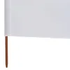 vidaXL Tissu brise-vent en 3 parties 400 x 120 cm blanc Voir les images du produit 4