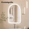 Radelldar LED Badezimmerspiegel Bogenform und 3 Farben Produktbild-Vorschau 2
