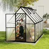 LZQ Gewächshaus Aluminium für den Garten, Mit 6 cm dickeres Produktbild-Vorschau 8