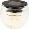 LED Solar Dekoleuchte 8x6cm Glas gemustert Warmweiß 1 Stück Produktbild-Vorschau 8