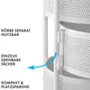 Vozík Floordirekt Henry metal white - kuchyňský vozík s 5 Náhled obrázku produktu 3