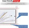 A diagram illustrating the case-friendly design of a screen protector for a smartphone, showing extra space for phone case installation. Produktbild-Vorschau