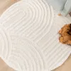 Volero - Teppich Skandinavisch Rund - Lova Arches Creme - Ø Produktbild-Vorschau 8