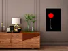 Italienischer Leinwand Leinwandbild - Minimalist Flower (1 Produktbild-Vorschau 2