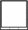 vidaXL Houtopslagrek zwart, 110x30x116 cm, staal Productafbeelding-voorbeeld 4