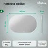 Mirlux Badezimmerspiegel mit LED Beleuchtung - Wandspiegel Produktbild-Vorschau 2