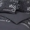 vidaXL Ensemble de literie noir 240x220 cm coton Voir les images du produit 5