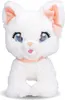 A white plush cat toy with blue eyes and a pink bow. Anteprima dell’immagine prodotto