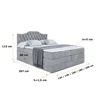 ALTDECOR Boxspringbett mit 2 Matratzen und Topper - 200x200 Produktbild-Vorschau 6