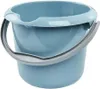 A light blue bucket with a gray handle against a white background. Anteprima dell’immagine prodotto