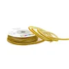 Samtband Gold 3mm breit 10m lang Rolle ohne Drahteinlage Produktbild-Vorschau 6