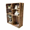 A set of wooden crates arranged as shelving, displaying decorative items. Náhled obrázku produktu
