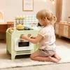 AIYAPLAY Kinderküche Spielküche mit Mikrowelle Spüle und Produktbild-Vorschau 2