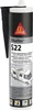 A tube of SikaFlex-522 sealant with a black nozzle, shown against a white background. The label features the Sika logo, product name, number, and descriptions in multiple languages, along with an illustration of a recreational vehicle. Anteprima dell’immagine prodotto