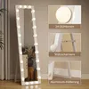 HOMCOM Celotělové zrcadlo 150 x 40 cm, stojací LED zrcadlo Náhled obrázku produktu 8