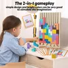 Holz 3D Puzzle 42 Teile, Tetris Geometrie Spiel, Denkspiel Produktbild-Vorschau 9