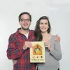 Mr. & Mrs. Panda Bild Vogel Haus DIN A4 - Gelb Pastell - Produktbild-Vorschau 3