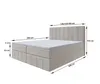 Bett, Boxspringbett MEGII mit Bonnel-Matraze, Produktbild-Vorschau 2