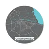MuchoWow® Mauspad Mousepad Deutschland - Blau - Greifswald Produktbild-Vorschau 1