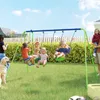 Houpací konstrukce Outsunny, venkovní hřiště s 2 houpačkami Náhled obrázku produktu 2