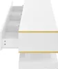 okwish Meuble TV / lowboard laqué avec bord doré et grand Voir les images du produit 10