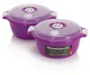 2 tlg. Mikrowellengeschirr Set Lila Mikrowellenschüssel mit Produktbild-Vorschau 1