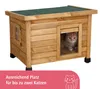 KERBL Rustica Katzenhaus 57x42x45cm - Holz Produktbild-Vorschau 11