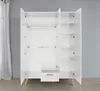 trendteam Babyzimmer Kleiderschrank Mats Weiß Melamin 130 x Produktbild-Vorschau 5