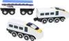 Three toy train cars are arranged on a white background. Náhľad obrázku produktu
