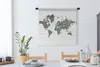 MuchoWow® Wandteppich Wandbehang Weltkarte - Grün - Blätter Produktbild-Vorschau 2
