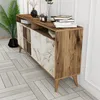 Skye Decor, moderní konzolový stolek, ořech a bílý mramor, Náhled obrázku produktu 3
