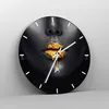 Wanduhr - Rund - Glasuhr - Gold Mund Schwarz - 40x40cm - Produktbild-Vorschau 4