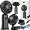 Mini ventilátor prenosný ventilátor stojan ručný čierny Náhľad obrázku produktu 1
