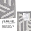 HOMESCAPES Outdoor Teppich wetterfest grau-weiß 120x180 cm, Produktbild-Vorschau 5