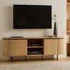 Stolik pod TV z 2 drzwiami i bokami z efektem ryflowania, Podgląd zdjęcia produktu 2
