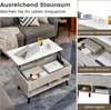 GOPLUS Couchtisch höhenverstellbar, Kaffeetisch mit Produktbild-Vorschau 2