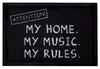 Sprüche Fußmatte  Attention! My home. My music. My rules. Produktbild-Vorschau 3