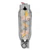 A folded baby travel cot with a patterned fabric. Produktbild-Vorschau