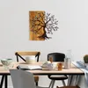 Wallity, Agac 5, Wanddeko, Nussbaum, Metall, 58 x 58 cm Produktbild-Vorschau 2