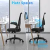 Bürostuhl – Naspaluro ergonomischer Sitz – Sessel mit 90° Produktbild-Vorschau 6