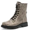 Botas de color beige con cordones, tiras y hebillas, talla Vista previa de la imagen del producto 10