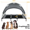 UISEBRT Hundebett mit Dach Sonnenschutz XL 122x92x102cm Produktbild-Vorschau 2